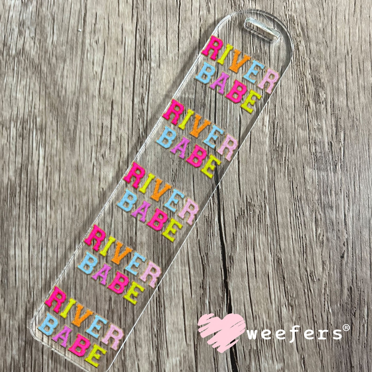 UV DTF Decal - Faux Chenille River Babe Bookmark Weefers