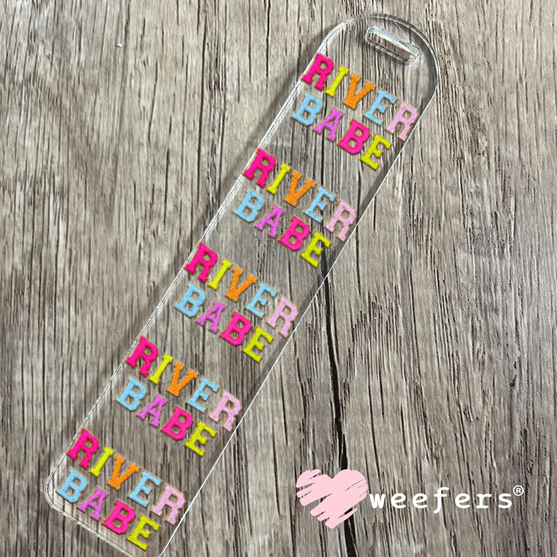 UV DTF Decal - Faux Chenille River Babe Bookmark Weefers