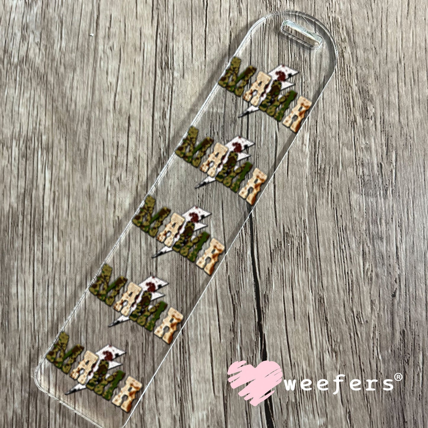 UV DTF Decal - Mama Camo Bookmark Weefers