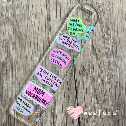 UV DTF Cup Wraps - Mom Vacabulary Vulgar Bookmark Weefers