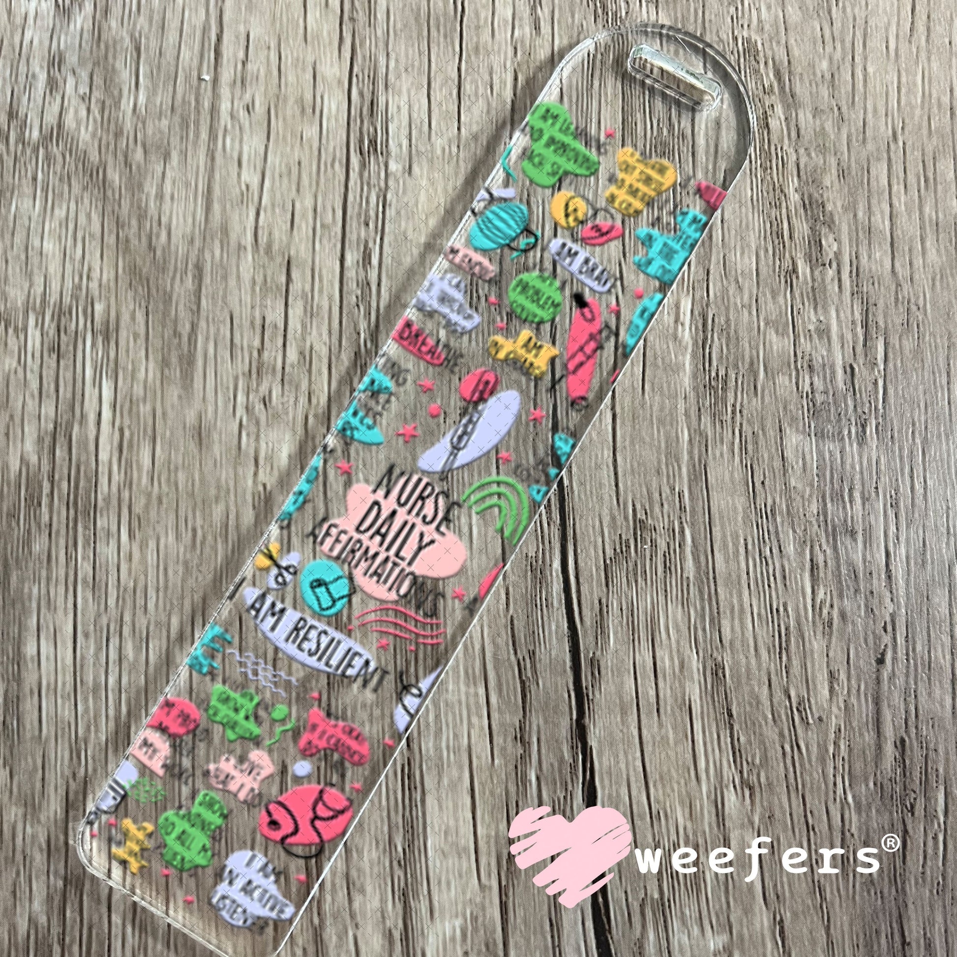 UV DTF Cup Wraps - Nurse Daily Affirmations Bookmark Weefers