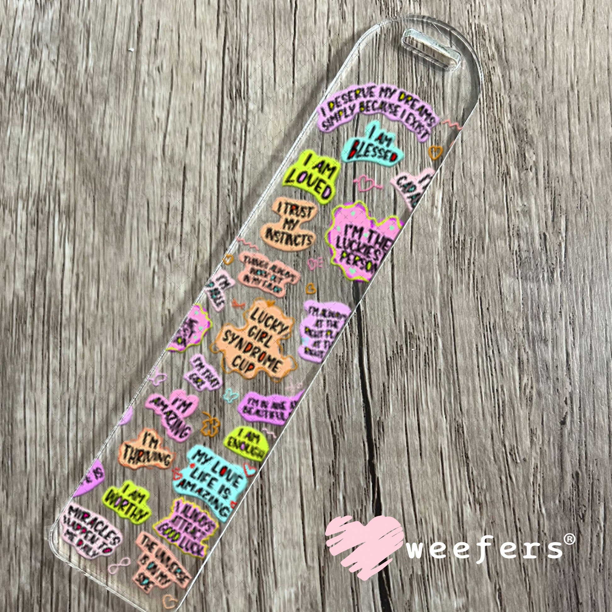 UV DTF Cup Wraps - Lucky Girl Syndrome Cup Bookmark Weefers