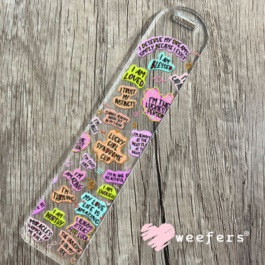 UV DTF Cup Wraps - Lucky Girl Syndrome Cup Bookmark Weefers