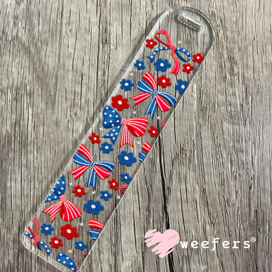 UV DTF Cup Wraps - 4th of jUly Bows Bookmark Weefers