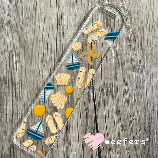 UV DTF Cup Wraps - Sailboats and Flip Flops Bookmark Weefers