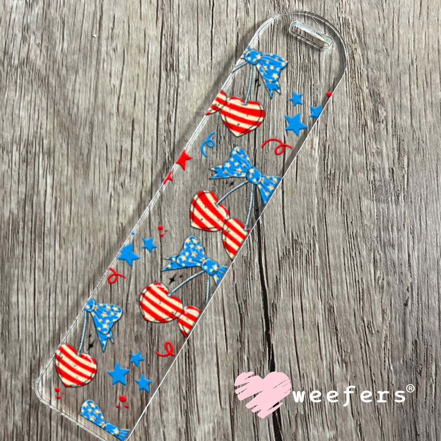 UV DTF Cup Wraps - USA Cherry Bows Bookmark Weefers