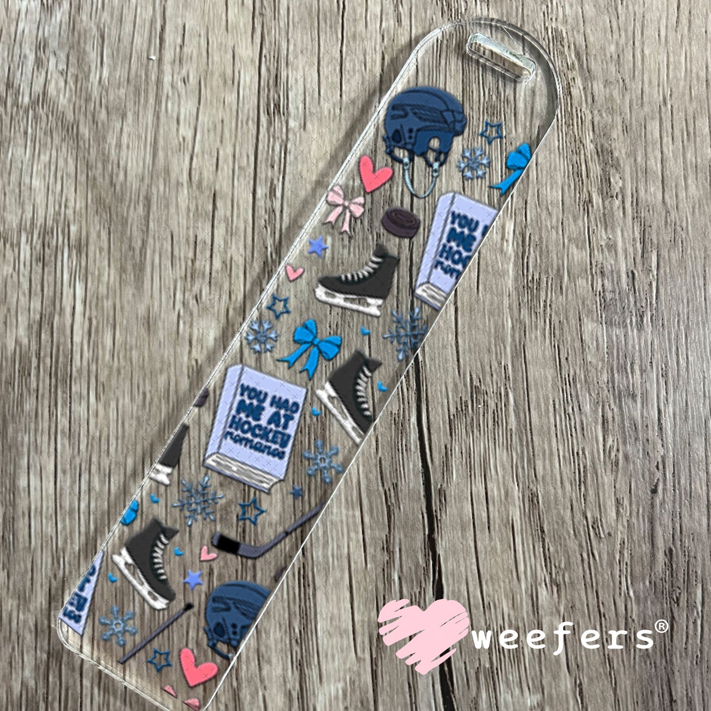 UV DTF Cup Wraps - Hockey Romance Bookmark Weefers
