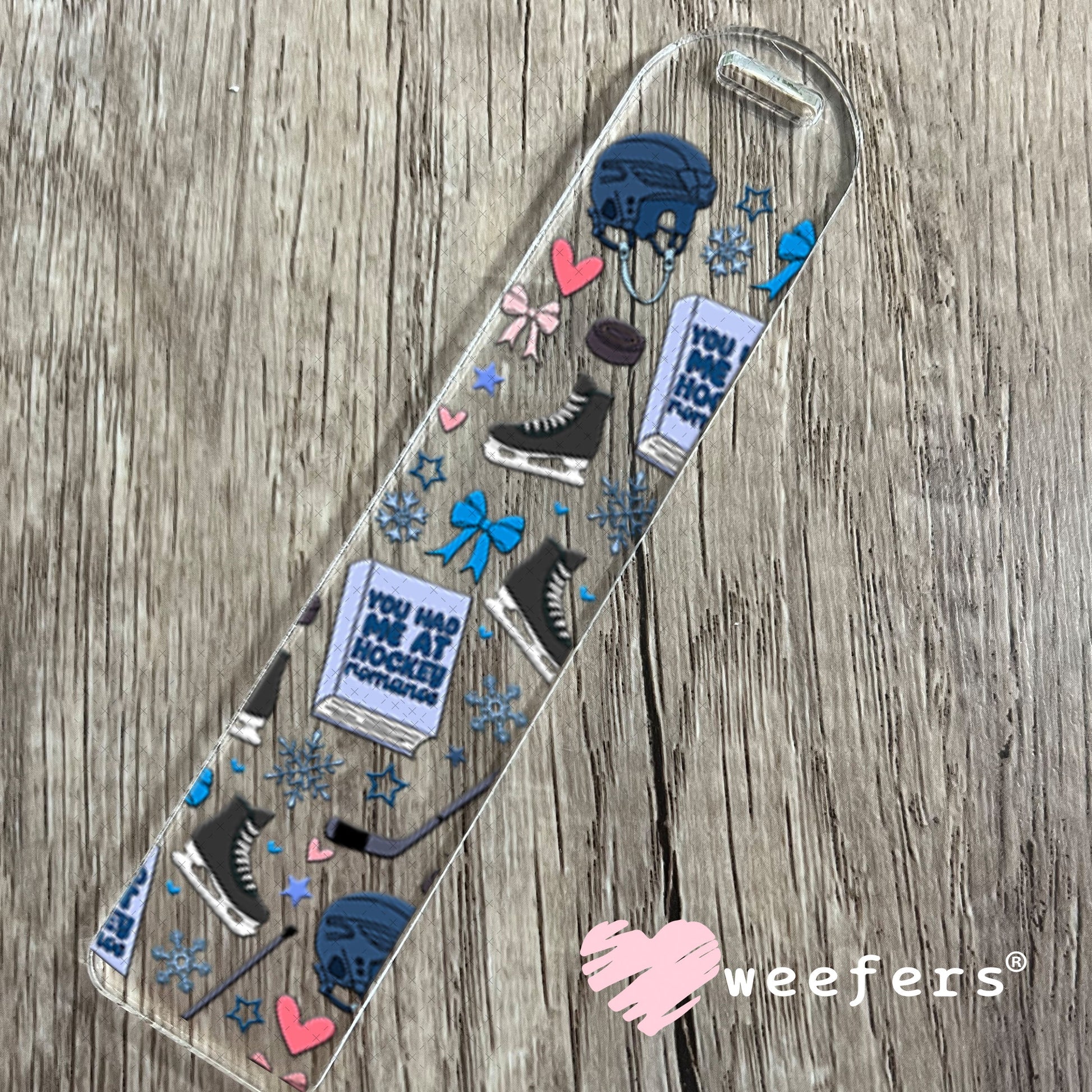 UV DTF Cup Wraps - Hockey Romance Bookmark Weefers