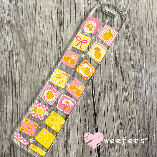 UV DTF Cup Wraps - Lemon Blocks Bookmark Weefers