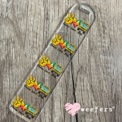 UV DTF Decal - Peace Love Bus Bookmark Weefers