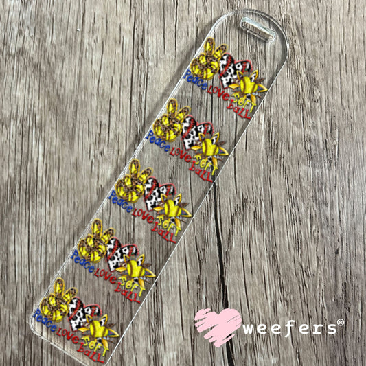 UV DTF Decal - Peace Love Softball Bookmark Weefers
