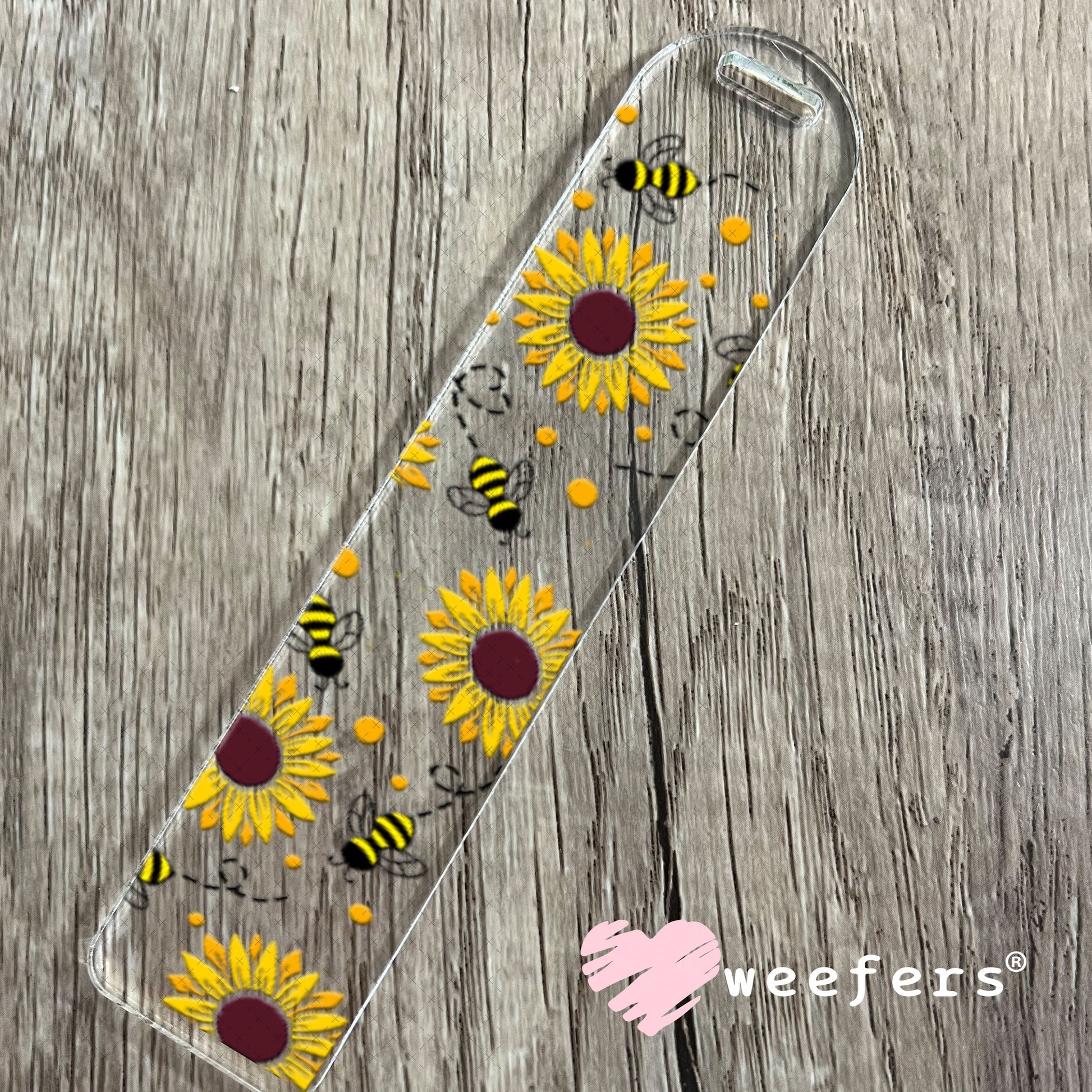 UV DTF Cup Wraps - Sunflowers and Bees Bookmark Weefers