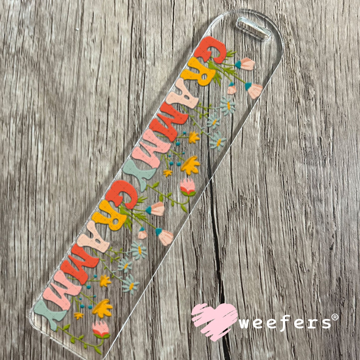 UV DTF Cup Wraps - Grammy Flowers Bookmark Weefers
