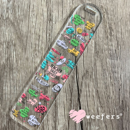 UV DTF Cup Wraps - Teacher Daily Affirmations Bookmark Weefers