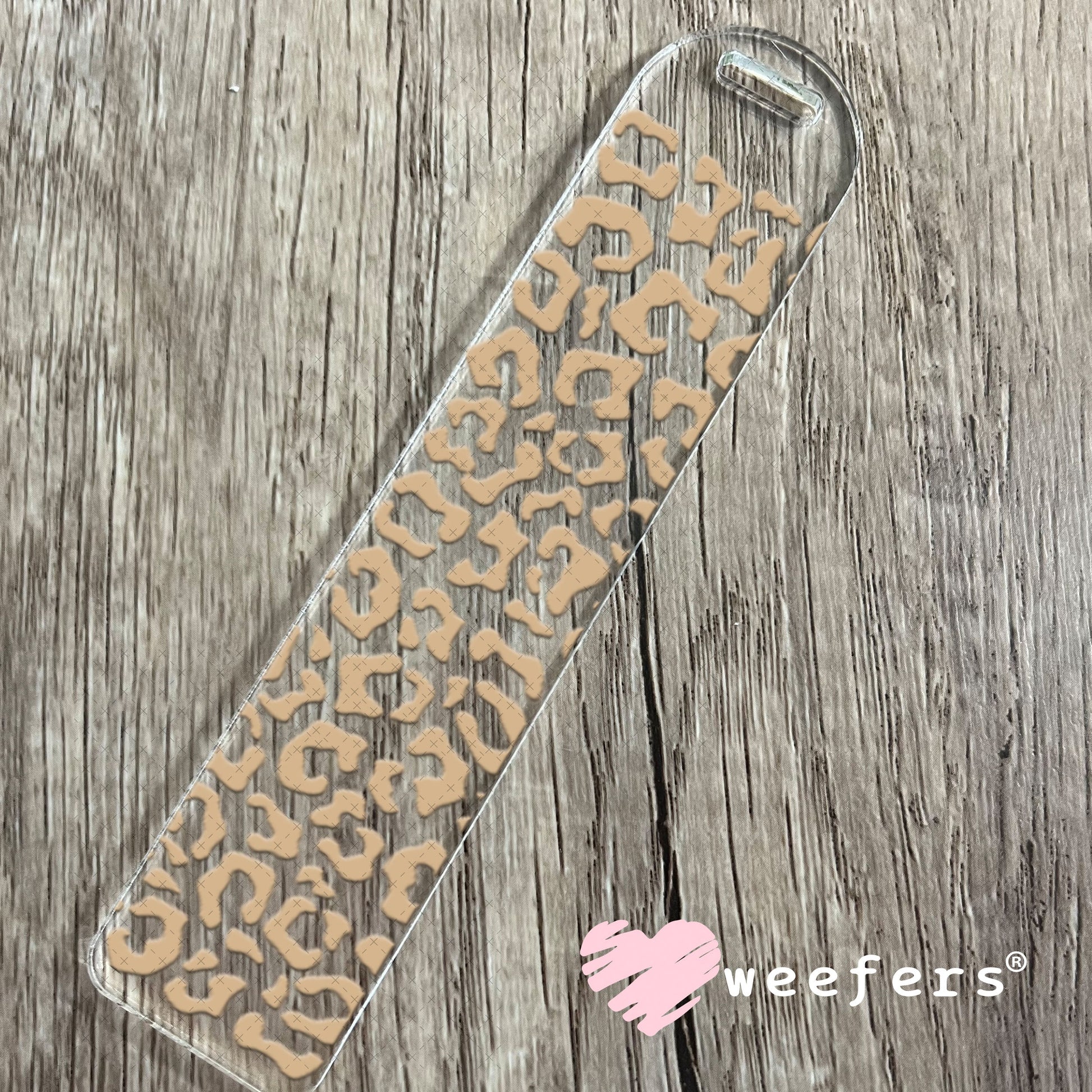 UV DTF Cup Wraps - Beige Cheetah Print Bookmark Weefers