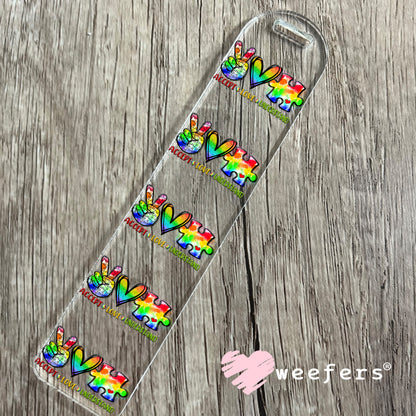 UV DTF Decal - Accept Love Understand Autism Bookmark Weefers