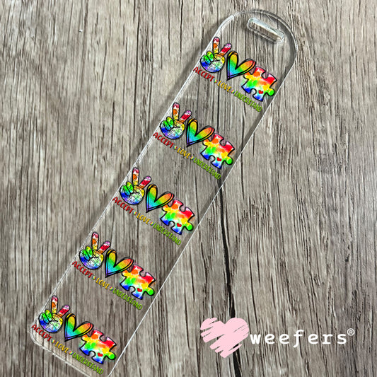 UV DTF Decal - Accept Love Understand Autism Bookmark Weefers