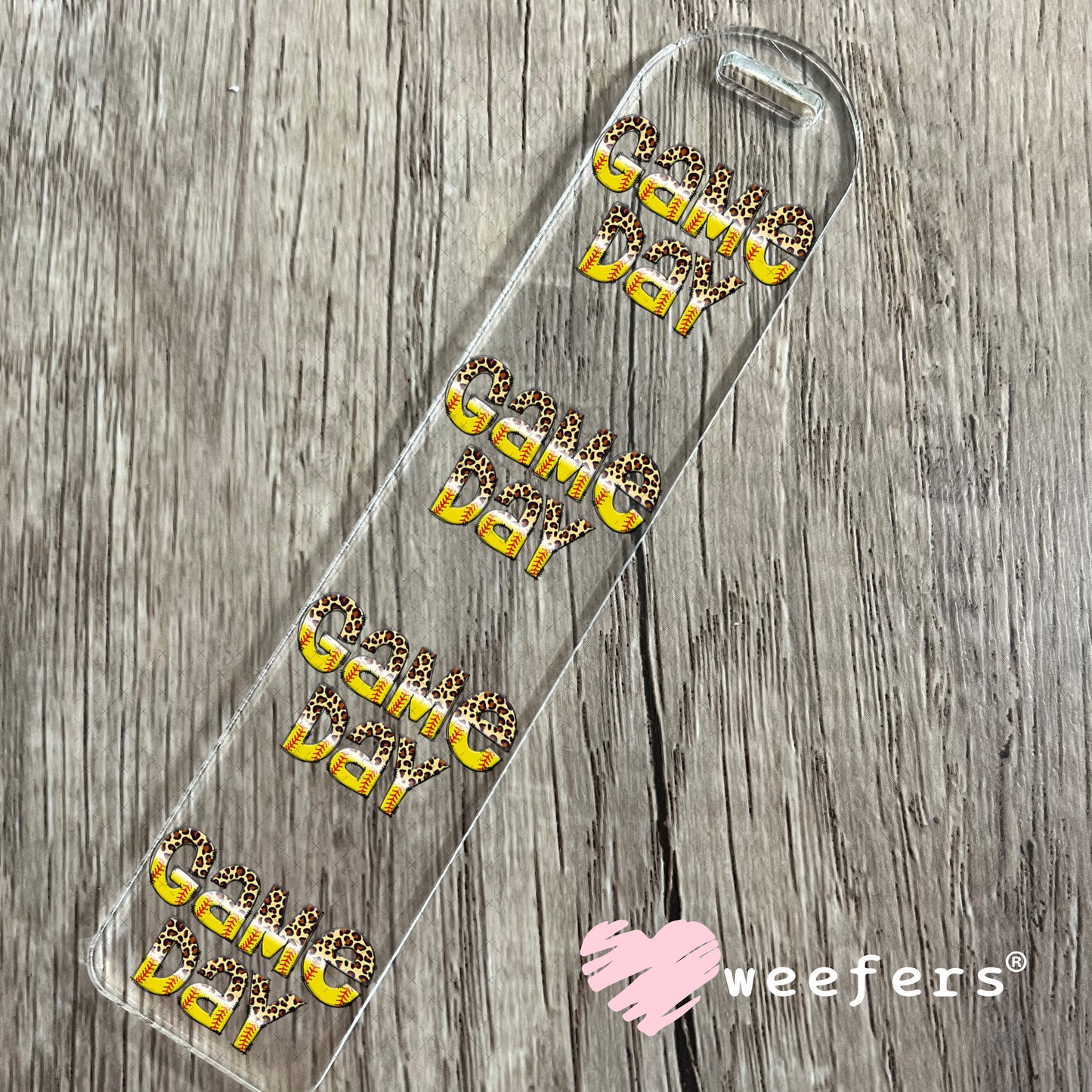 UV DTF Decal - Game Day Softball Bookmark Weefers