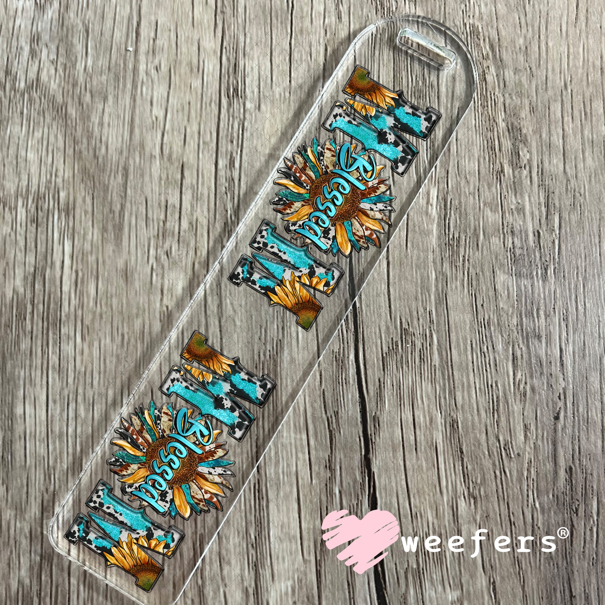 UV DTF Cup Wraps - Blessed Mom Western Bookmark Weefers