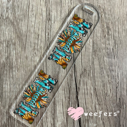 UV DTF Cup Wraps - Blessed Mom Western Bookmark Weefers