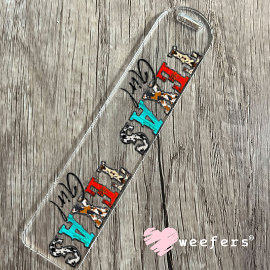UV DTF Cup Wraps - Texas Girl Western Bookmark Weefers