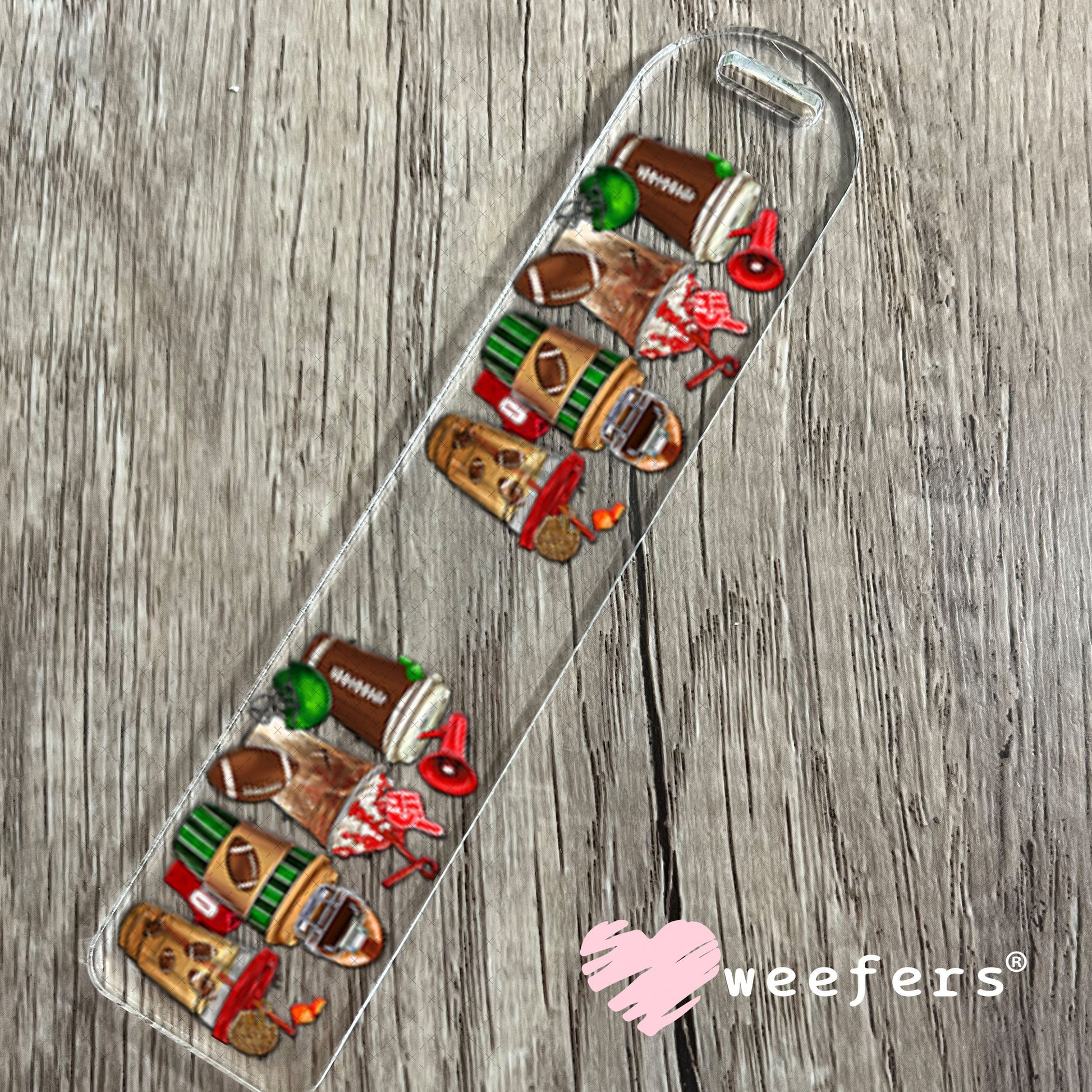 UV DTF Cup Wraps - Football Coffee Bookmark Weefers
