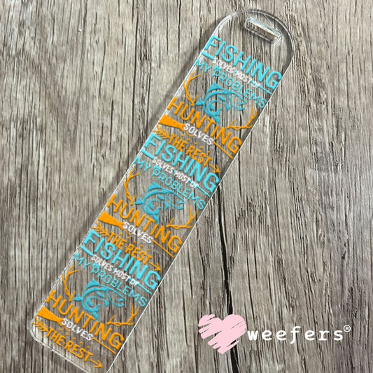 UV DTF Decal - Fishing Solves most of my Problems Bookmark Weefers