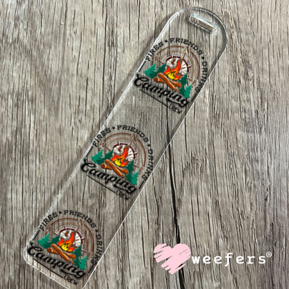 UV DTF Decal - Fires Friends Drinks Camping Crew Bookmark Weefers