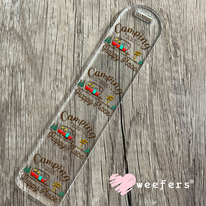 UV DTF Decal - Camping is My Happy Place Bookmark Weefers