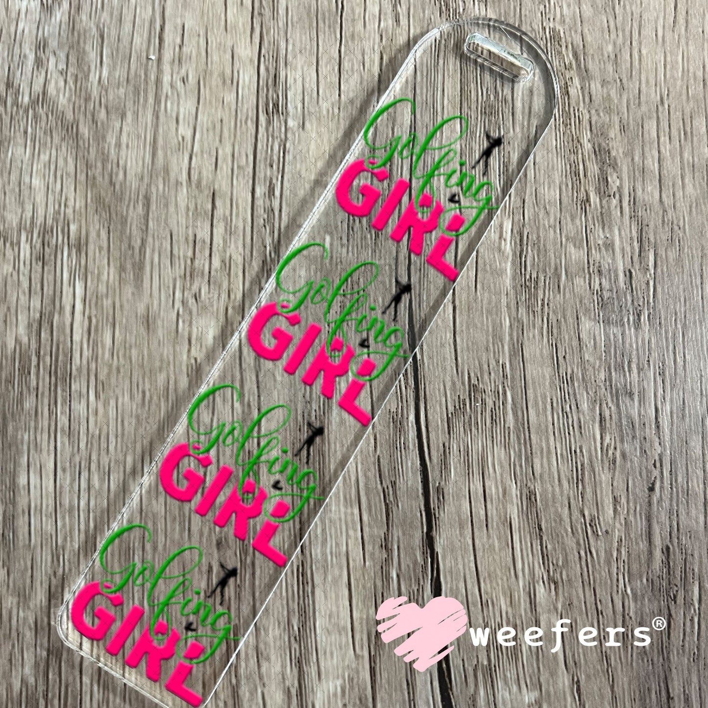 UV DTF Decal - Golfing Girl Bookmark Weefers