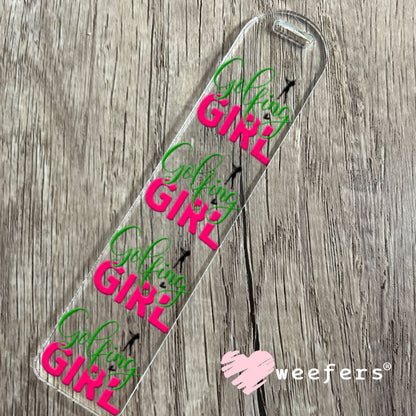 UV DTF Decal - Golfing Girl Bookmark Weefers