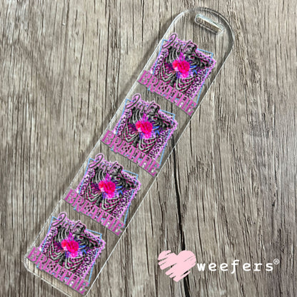 UV DTF Decal - Just Breathe Bookmark Weefers