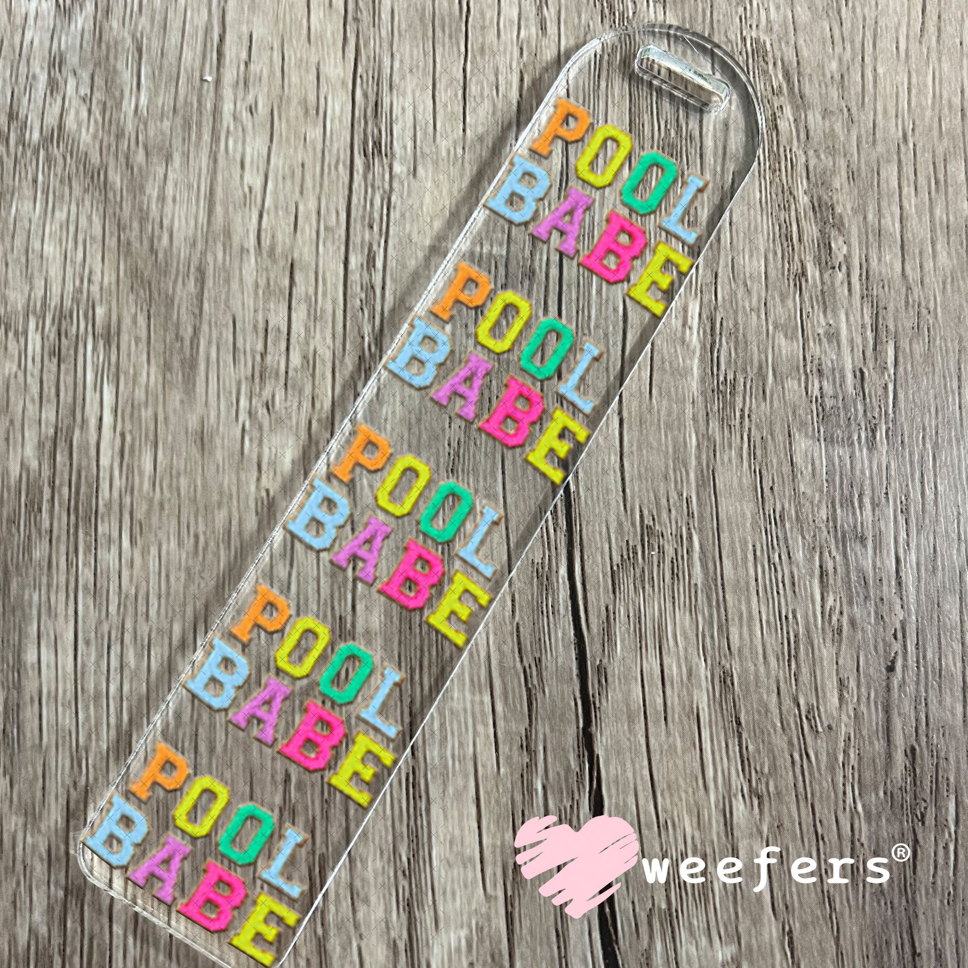UV DTF Decal - Faux Chenille Pool Babe Bookmark Weefers
