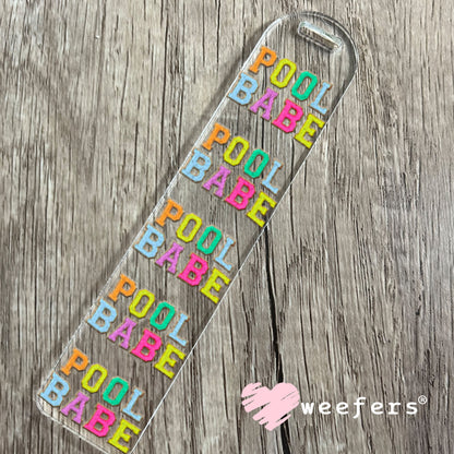 UV DTF Decal - Faux Chenille Pool Babe Bookmark Weefers