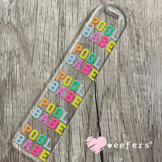 UV DTF Decal - Faux Chenille Pool Babe Bookmark Weefers