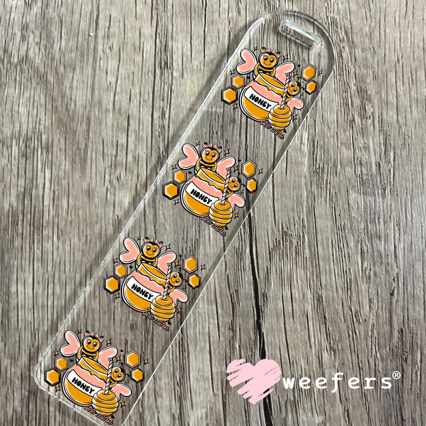 Honey Bee Mine UV DTF Bookmark Decal