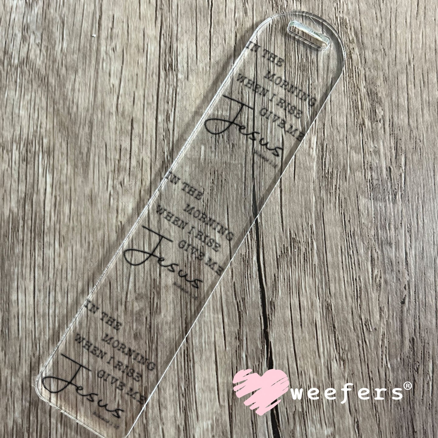 UV DTF Decal - In the Morning When I Rise Bookmark Weefers