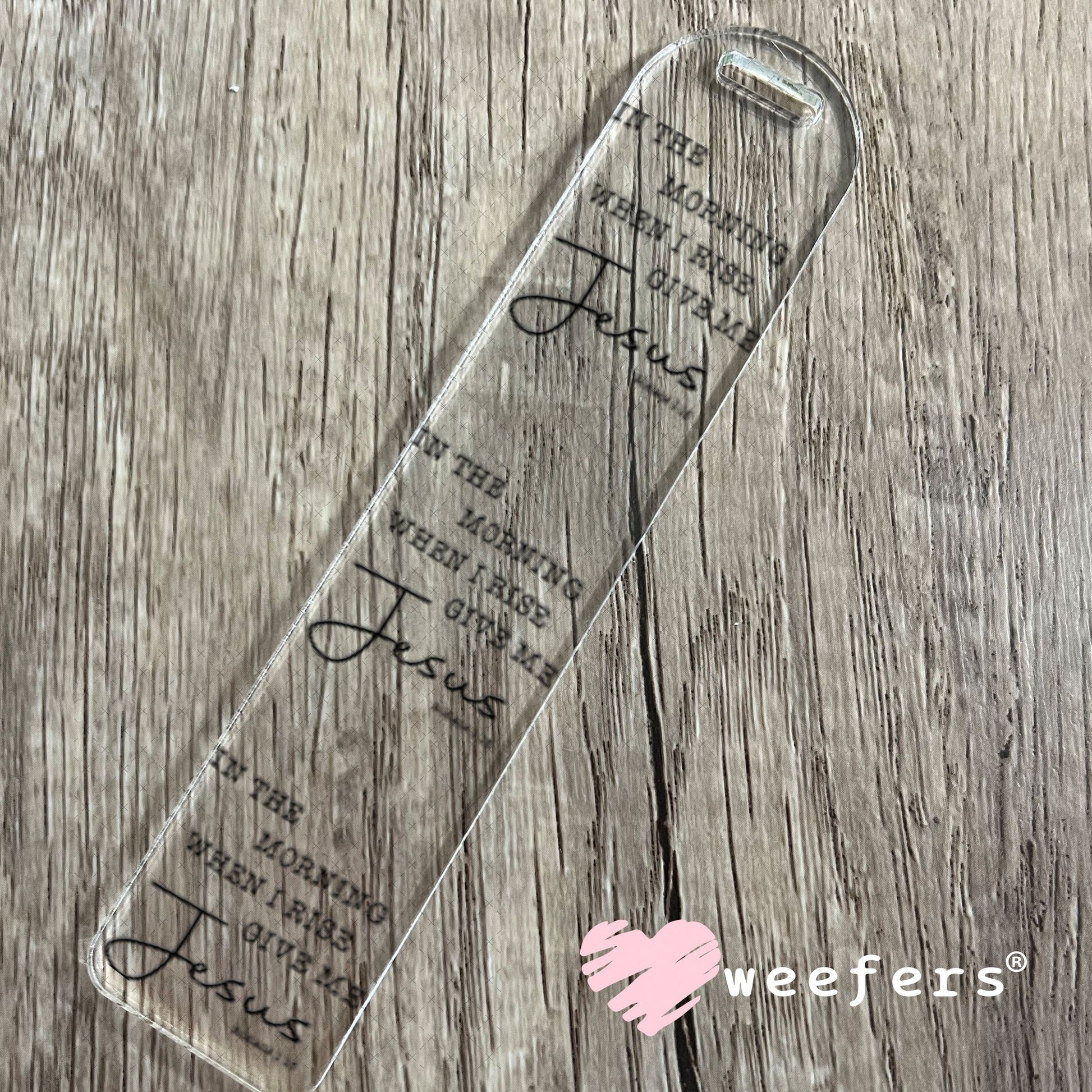 UV DTF Decal - In the Morning When I Rise Bookmark Weefers