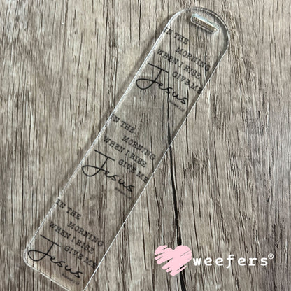 UV DTF Decal - In the Morning When I Rise Bookmark Weefers