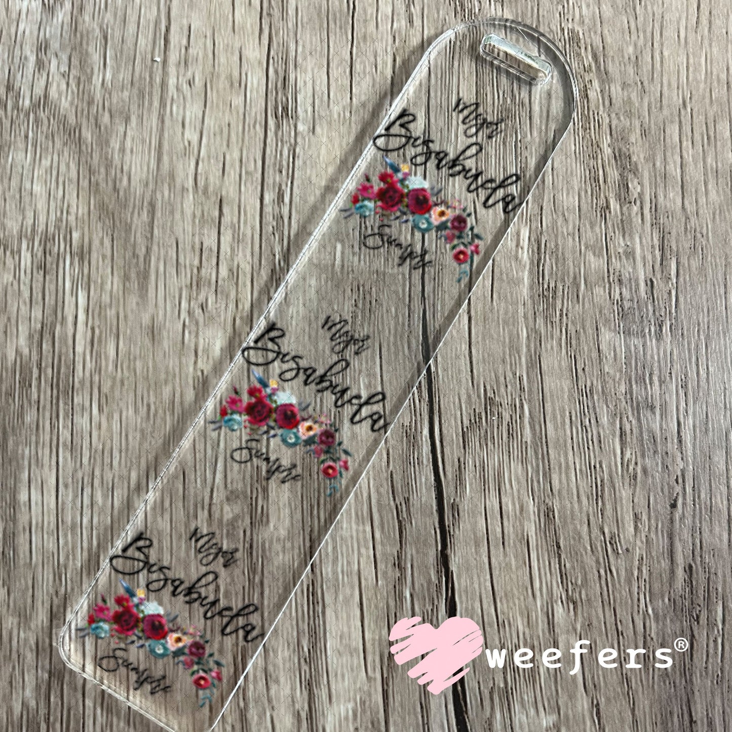 UV DTF Decal - Mejor Bisabuela Siempre Bookmark Weefers