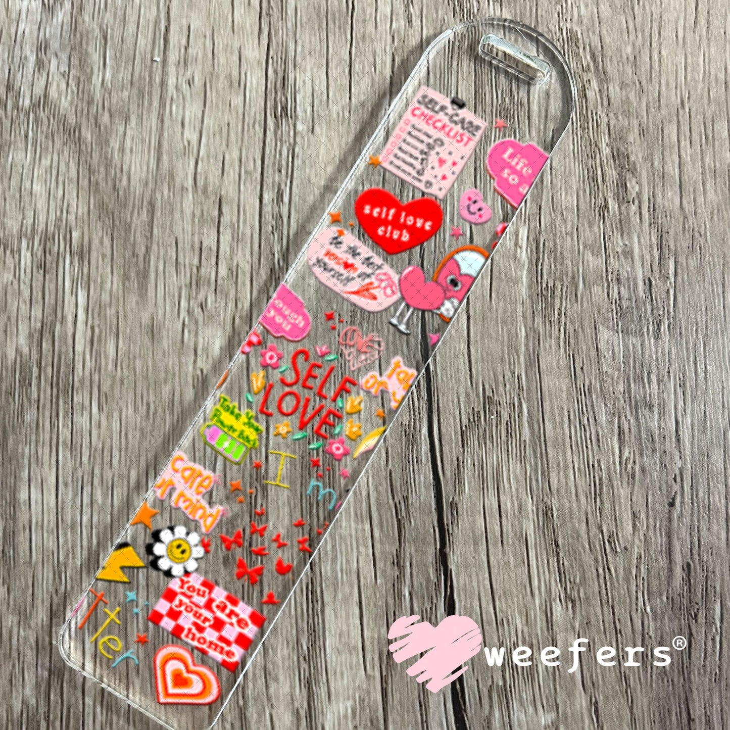 UV DTF Cup Wraps - Self Love Bookmark Weefers