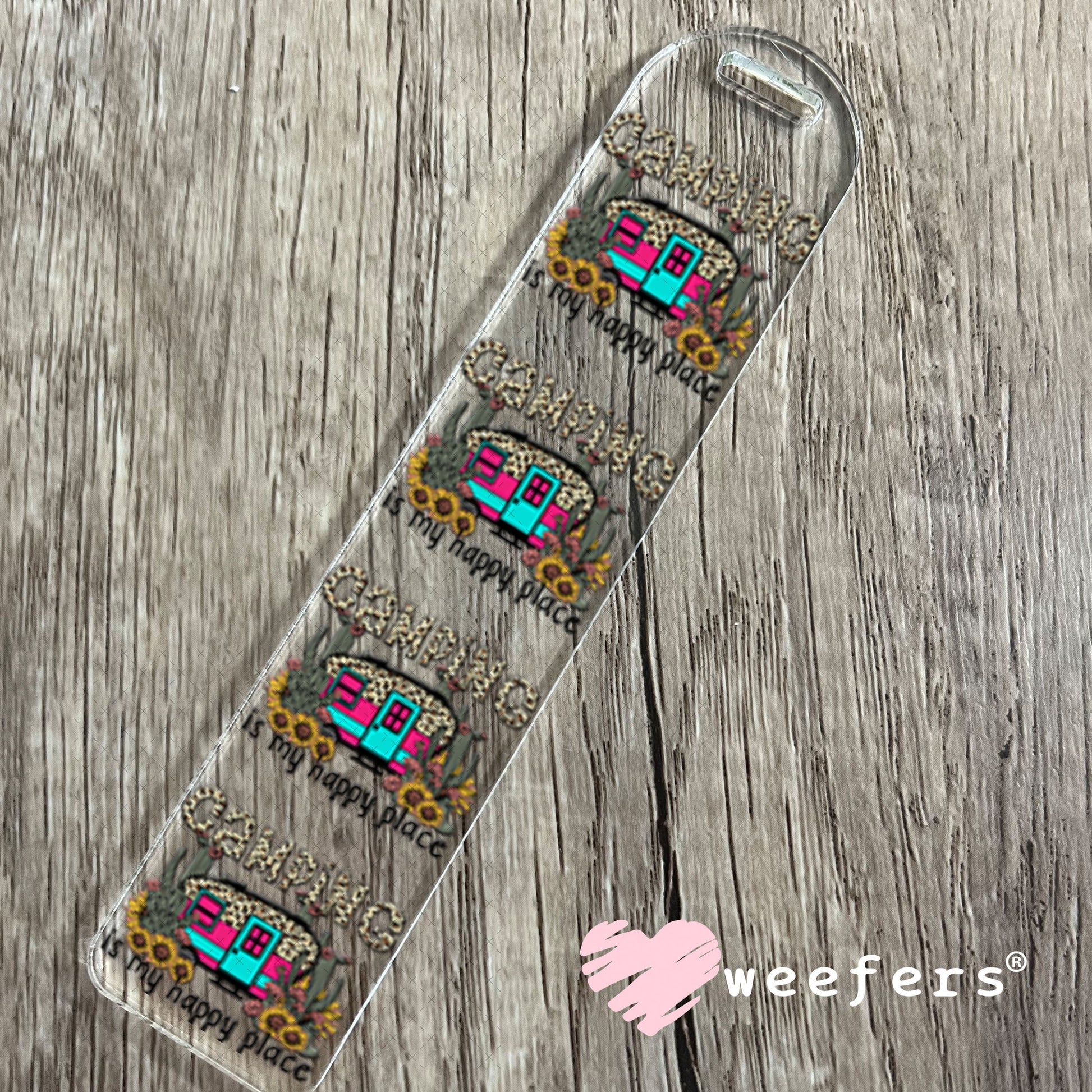 UV DTF Decal - Camping is My Happy Place Bookmark Weefers
