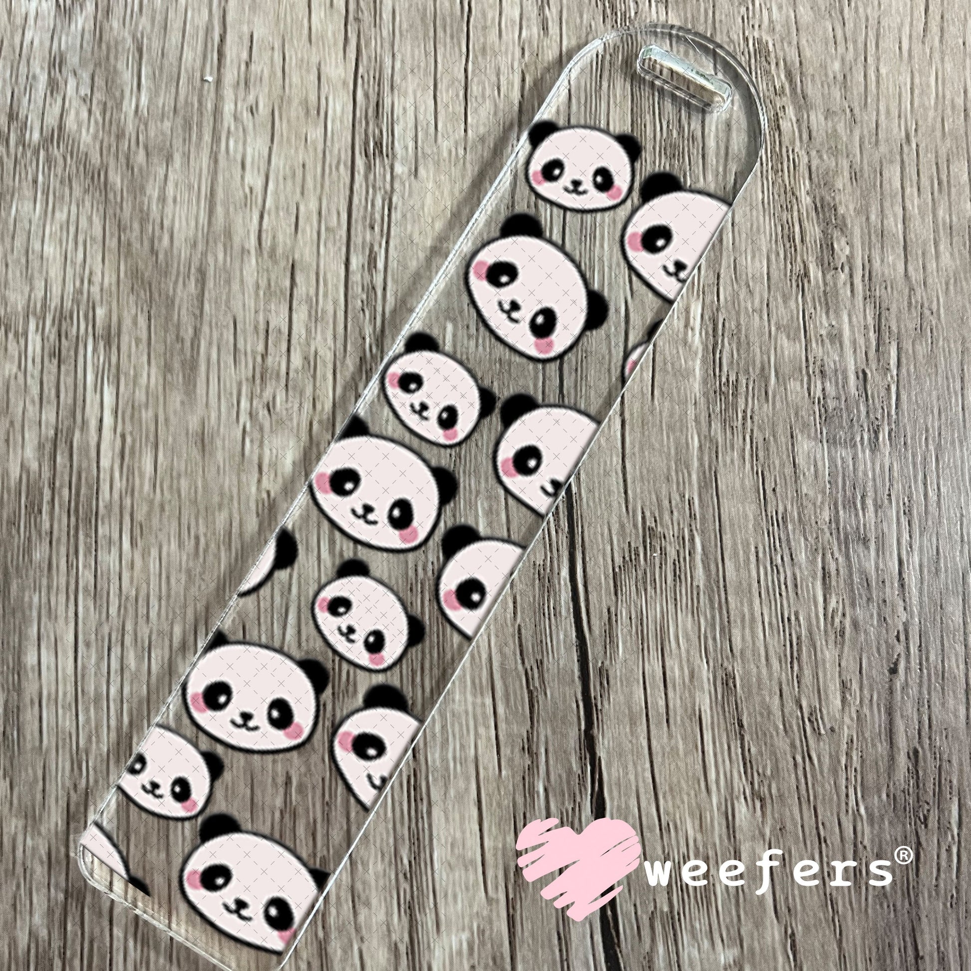 UV DTF Cup Wraps - Panda Bear Heads Bookmark Weefers