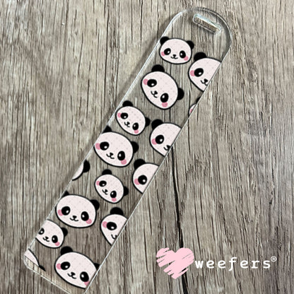 UV DTF Cup Wraps - Panda Bear Heads Bookmark Weefers