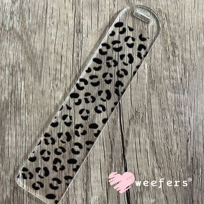 UV DTF Cup Wraps - Black Cheetah Print Bookmark Weefers