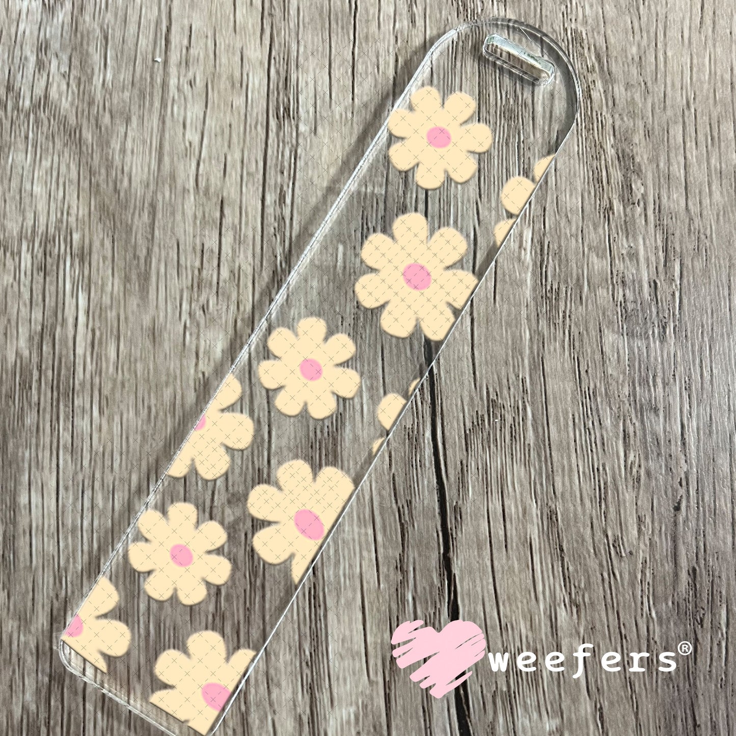 UV DTF Cup Wraps - Peach Daisies Bookmark Weefers