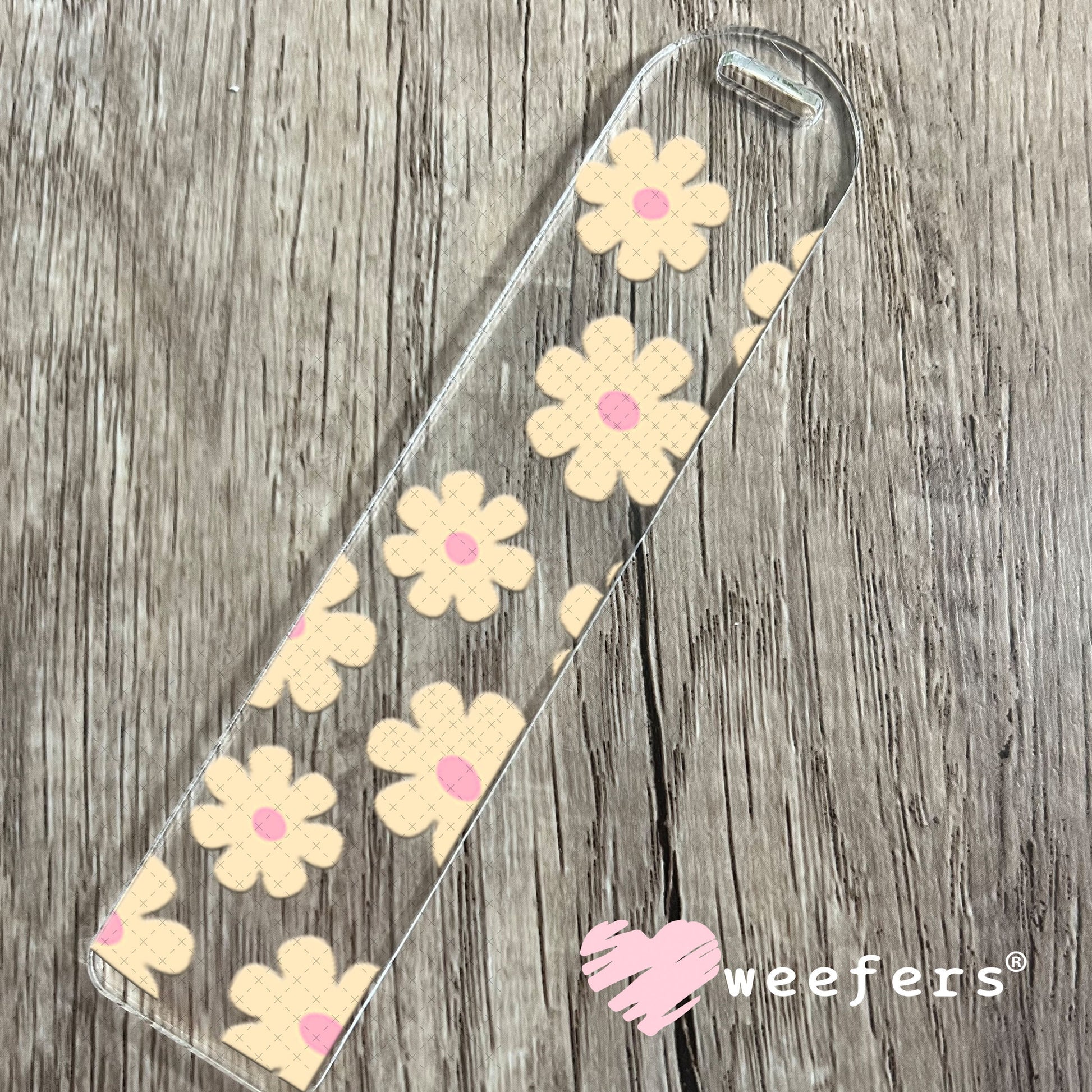 UV DTF Cup Wraps - Peach Daisies Bookmark Weefers