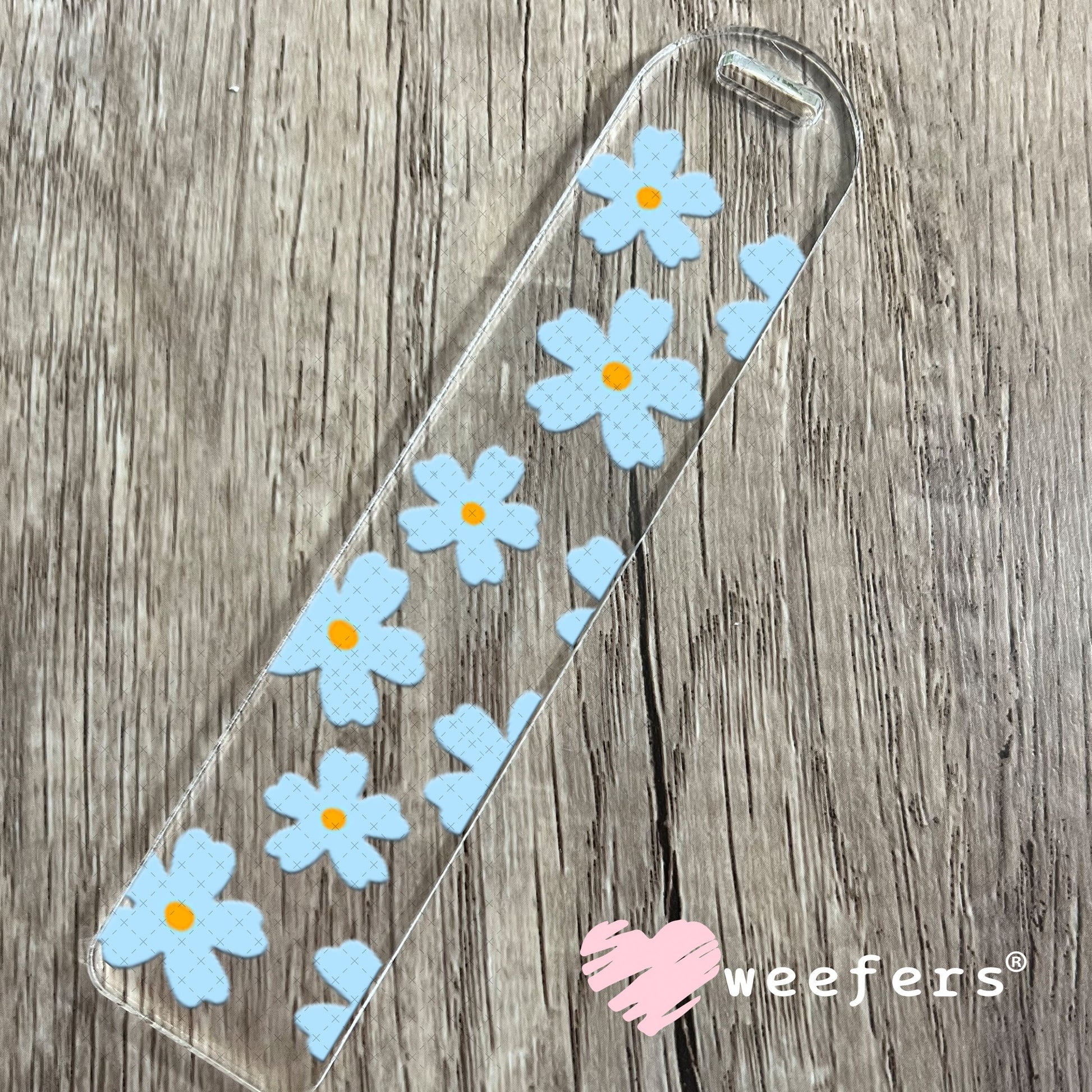 UV DTF Cup Wraps - Blue Daisies Bookmark Weefers