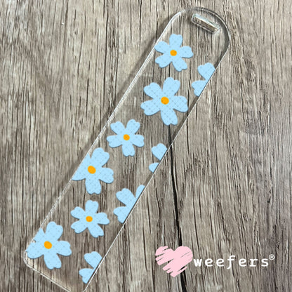 UV DTF Cup Wraps - Blue Daisies Bookmark Weefers