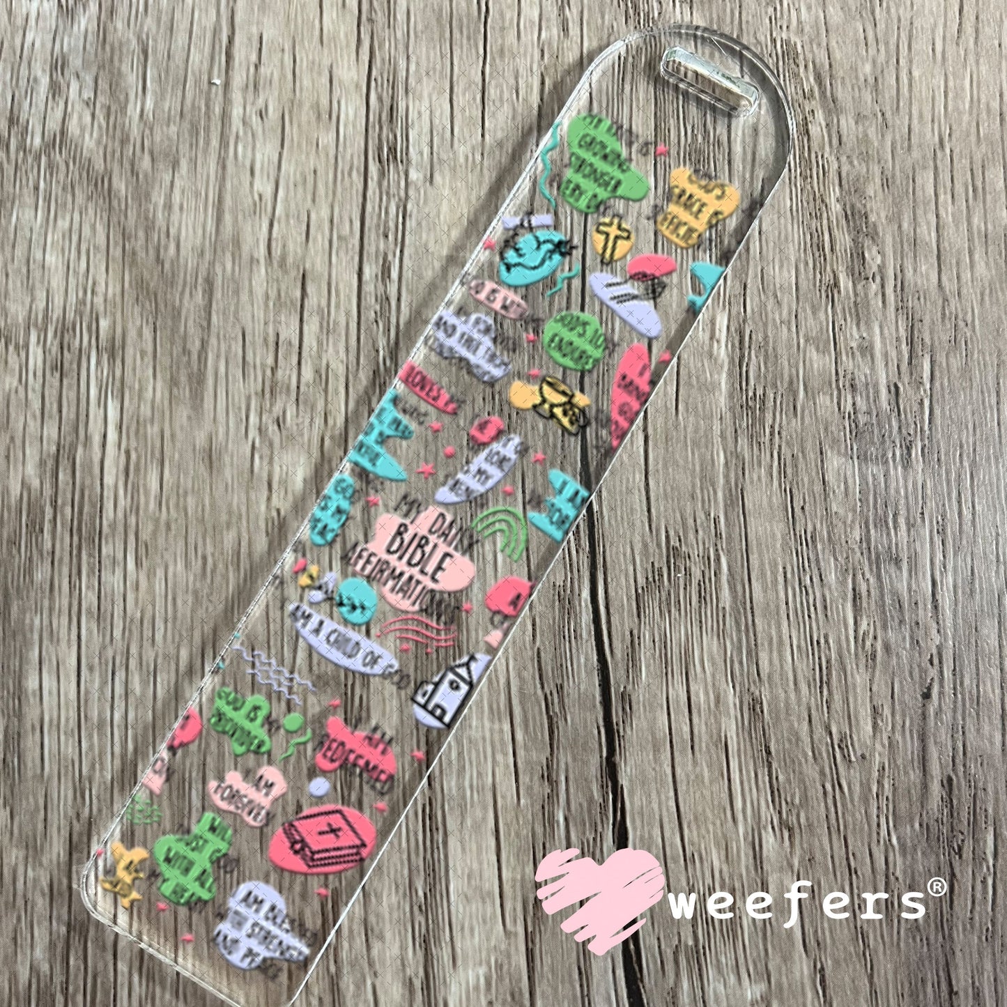 UV DTF Cup Wraps - My Daily Bible Affirmations Bookmark Weefers